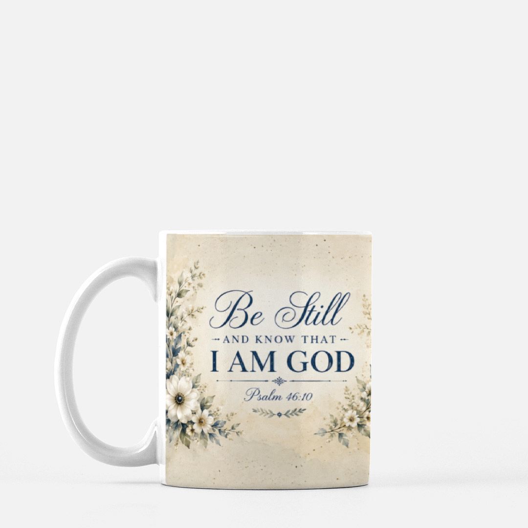 Be Still and Know That I Am God  Psalm 46:10 — 11 oz Ceramic Mug