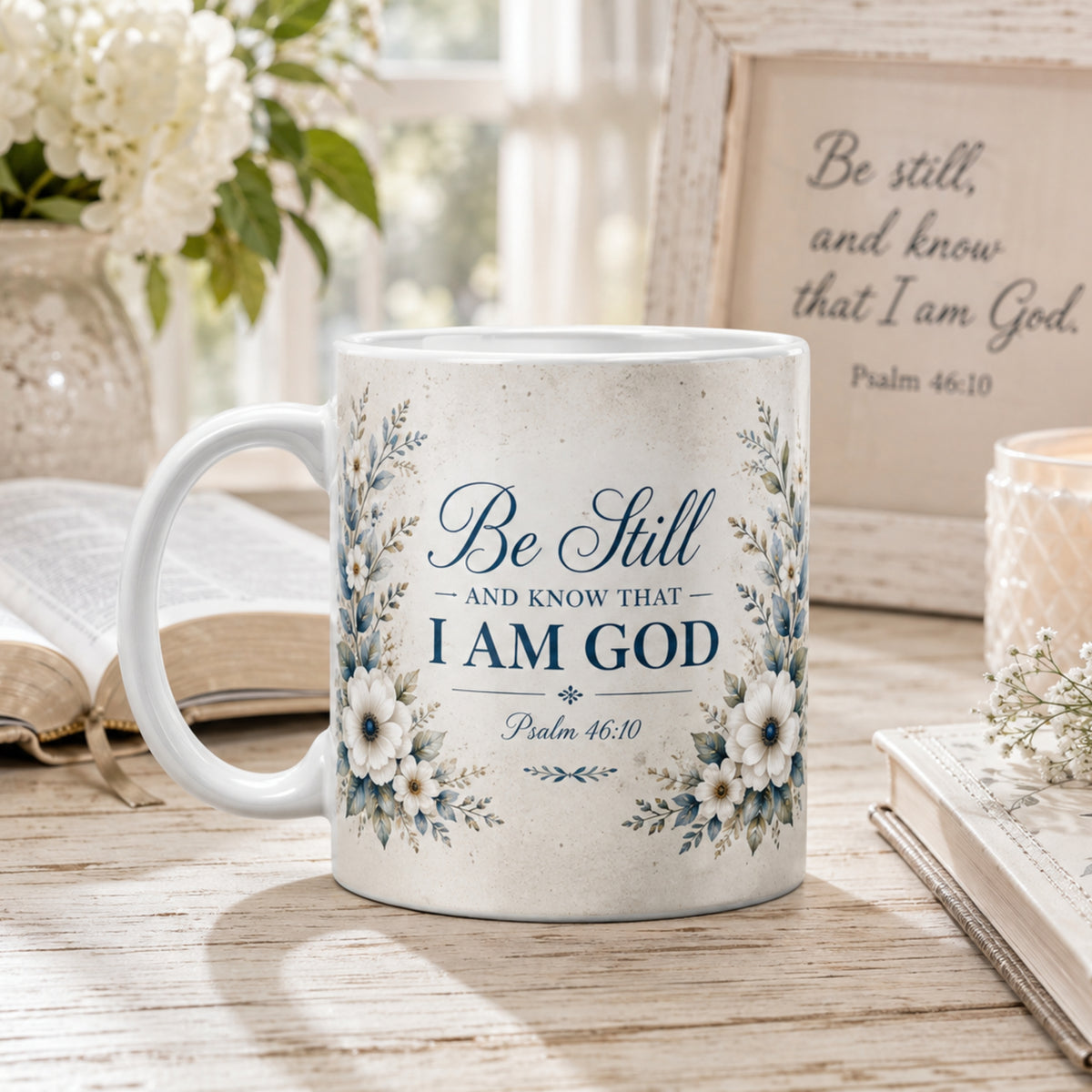 Be Still and Know That I Am God  Psalm 46:10 — 11 oz Ceramic Mug