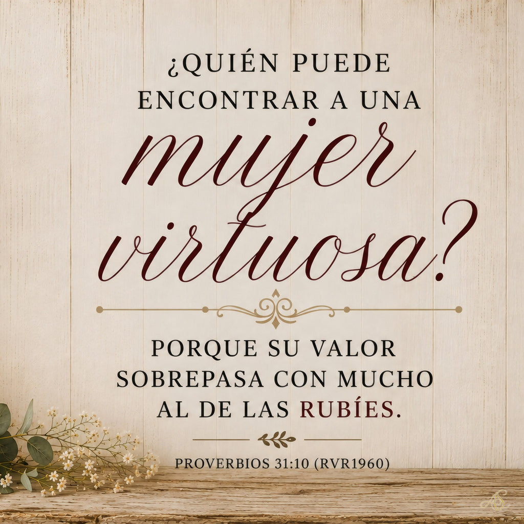 La Mujer Virtuosa — versión cuadrada 20 x 20 cm incluida en la colección