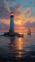 iPhone Wallpaper — Lighthouse Guide