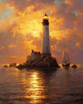 Lighthouse in Golden Fire — Complete Digital Collection