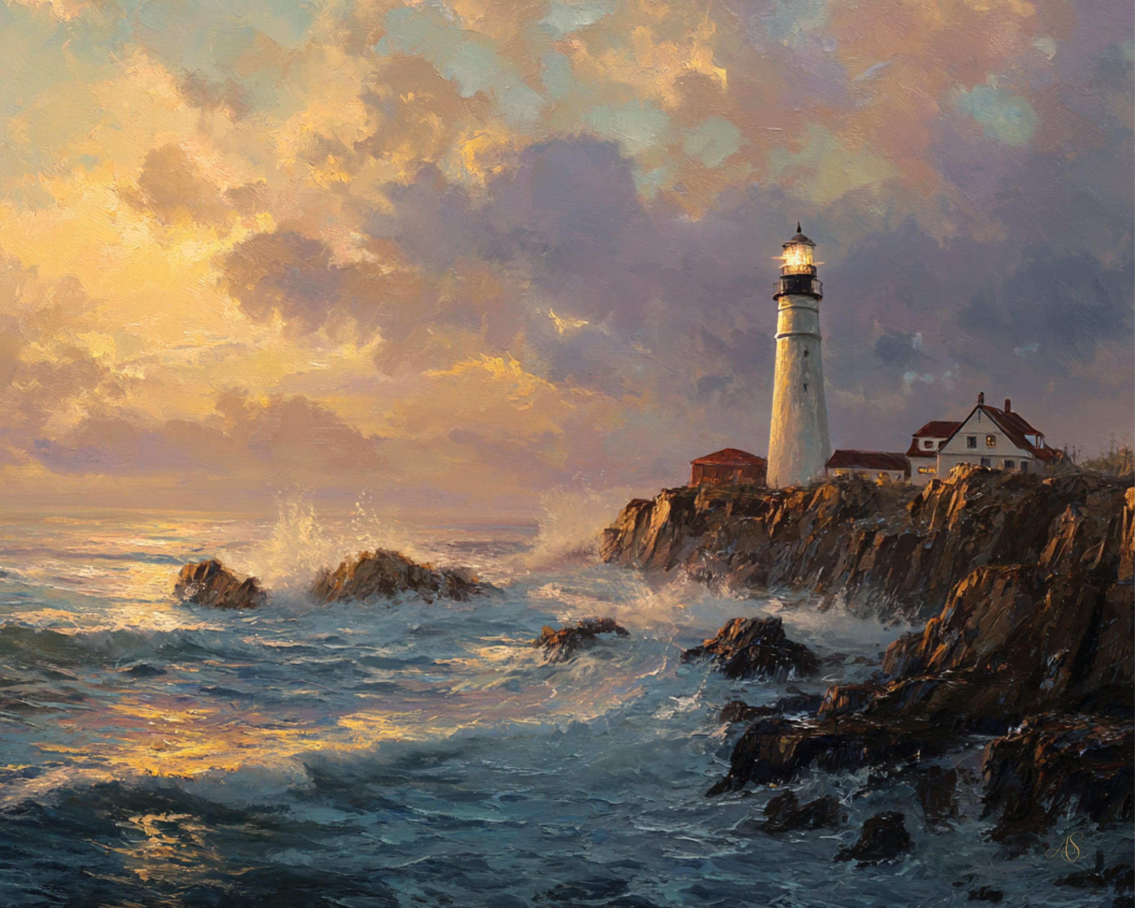 The Light That Guides the Heart — Digital Art Print — 4000x5000 px (max-res master)